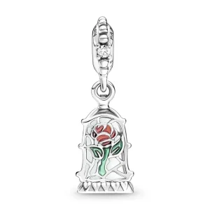Anhänger*Pandora Disney 790024C01 Charm-Anhänger Die Schöne & das Biest Verzauberte Rose