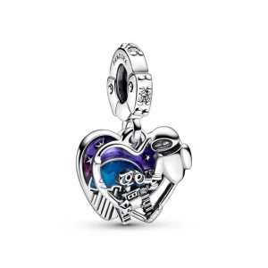 Anhänger*Pandora Disney 792518C01 Charm-Anhänger Pixar Wall-E & Eve Glow In The Dark