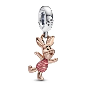 Anhänger*Pandora Disney 782208C01 Charm-Anhänger Winnie Puuh Ferkel 14 k Rosé Vergoldet