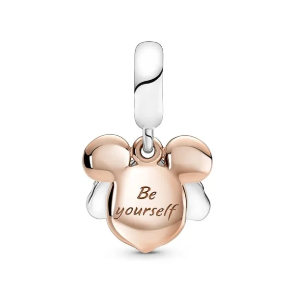 Anhänger*Pandora Disney 780112C01 Charm-Anhänger Micky Maus Silber 14k Rosé Vergoldet