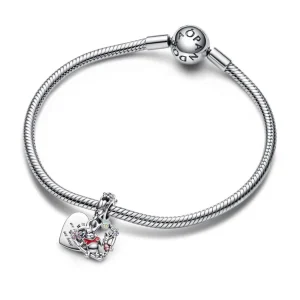 Anhänger*Pandora Disney 792214C01 Charm-Anhänger Damen Winnie Puuh Ferkel Sterling-Silber