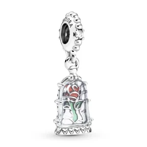 Anhänger*Pandora Disney 790024C01 Charm-Anhänger Die Schöne & das Biest Verzauberte Rose