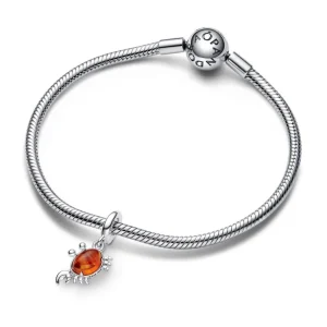 Anhänger*Pandora Disney 792694C01 Charm-Anhänger Arielle Meerjungfrau Sebastian Silber