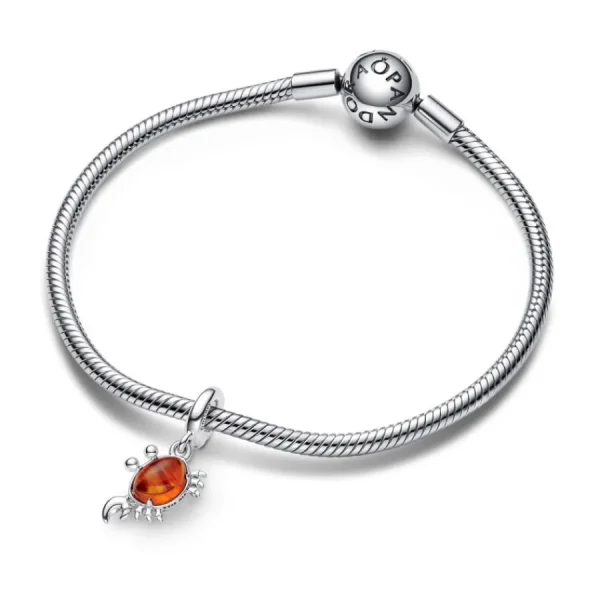 Anhänger*Pandora Disney 792694C01 Charm-Anhänger Arielle Meerjungfrau Sebastian Silber