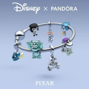 Anhänger*Pandora Disney 792030C01 Charm-Anhänger Damen Pixar Wall-E Sterling-Silber