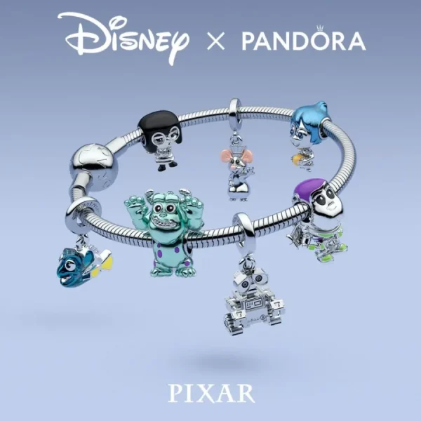 Anhänger*Pandora Disney 792030C01 Charm-Anhänger Damen Pixar Wall-E Sterling-Silber