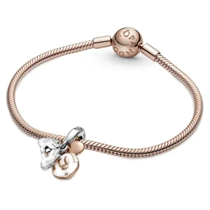 Anhänger*Pandora Disney 780112C01 Charm-Anhänger Micky Maus Silber 14k Rosé Vergoldet