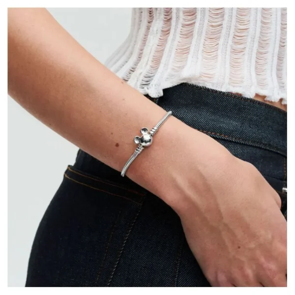 Armbänder & Armreife*Pandora Disney 593061C00 Gliederarmband Moments Micky Maus Verschluss Silber