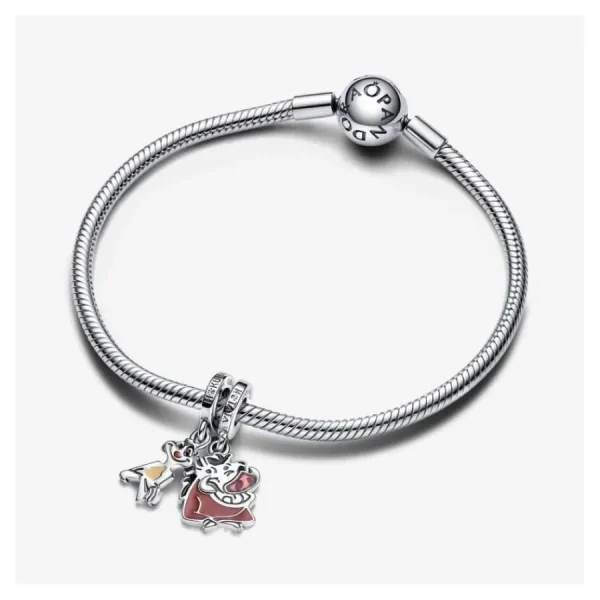 Anhänger*Pandora Disney Charm-Anhänger Timon und Pumbaa Silber 793357C01