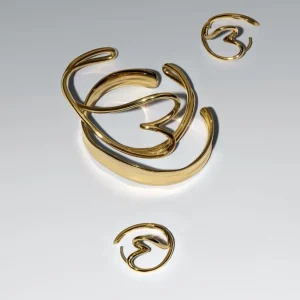 Ohrschmuck*Pandora Essence Creolen Organisch Geformte Herz Vergoldet 263807C00