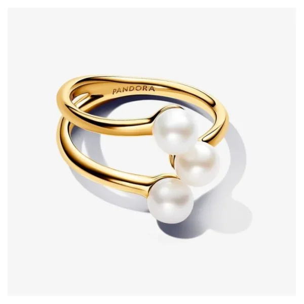 Ringe*Pandora Essence Ring Damen Süßwasserperlen Vergoldet 163285C01