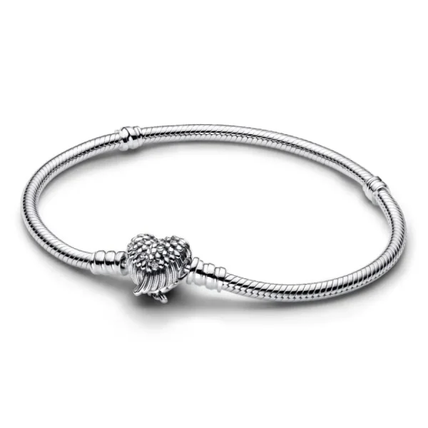 Armbänder & Armreife*Pandora Gliederarmband Damen Flügel Herzverschluss Silber 593680C01