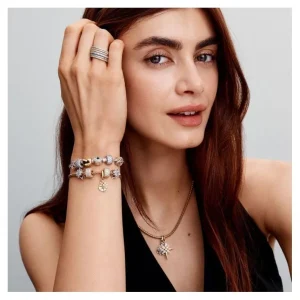 Armbänder & Armreife*Pandora Gliederarmband Damen Polarstern-Verschluss Silber 593584C01