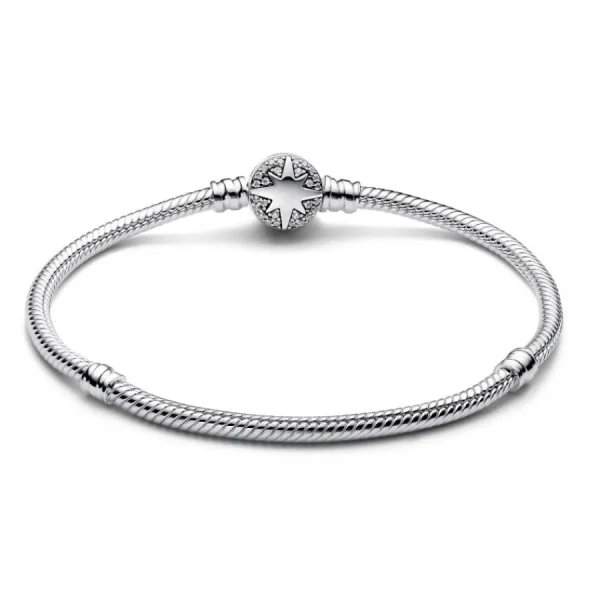 Armbänder & Armreife*Pandora Gliederarmband Damen Polarstern-Verschluss Silber 593584C01