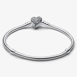 Armbänder & Armreife*Pandora Gliederarmband Damen Flügel Herzverschluss Silber 593680C01