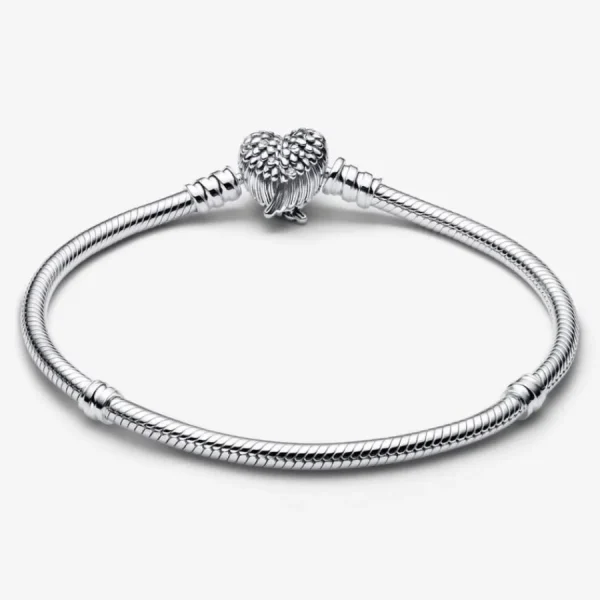 Armbänder & Armreife*Pandora Gliederarmband Damen Flügel Herzverschluss Silber 593680C01