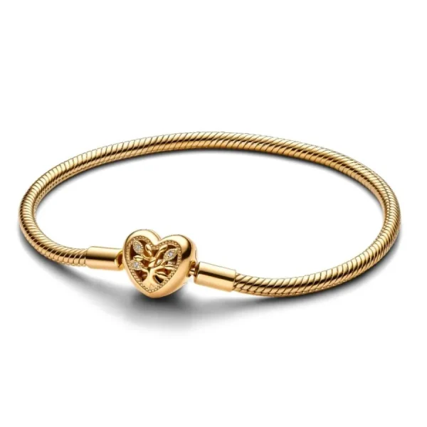 Armbänder & Armreife*Pandora Gliederarmband Stammbaum Herzverschluss Vergoldet 563516C01