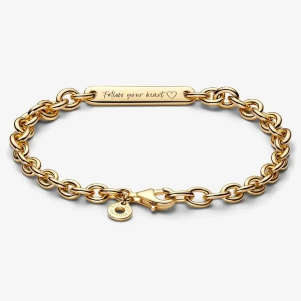 Armbänder & Armreife*Pandora Kettenarmband Gravierbarer Stab Vergoldet 569523C00