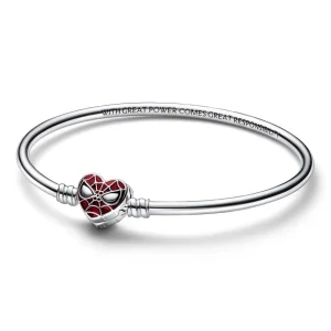 Armbänder & Armreife*Pandora Marvel 592324C01 Armreif Damen Spider-Man Maske Kugelverschluss Silber