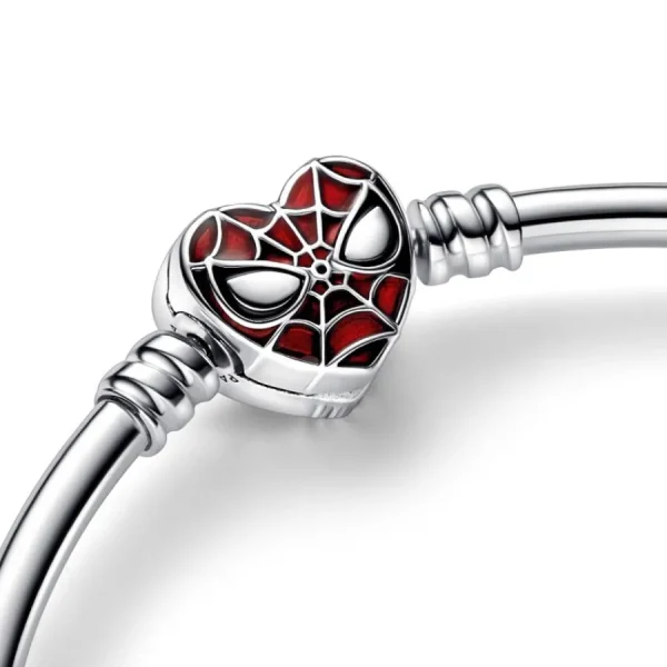 Armbänder & Armreife*Pandora Marvel 592324C01 Armreif Damen Spider-Man Maske Kugelverschluss Silber