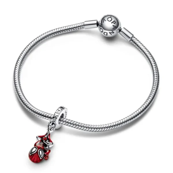 Anhänger*Pandora Marvel 792323C01 Charm-Anhänger Hängender Spider-Man Sterling-Silber