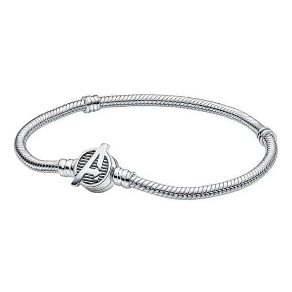 Armbänder & Armreife*Pandora Marvel 590784C00 Gliederarmband The Avengers Logo-Verschluss Silber