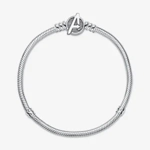 Armbänder & Armreife*Pandora Marvel 590784C00 Gliederarmband The Avengers Logo-Verschluss Silber