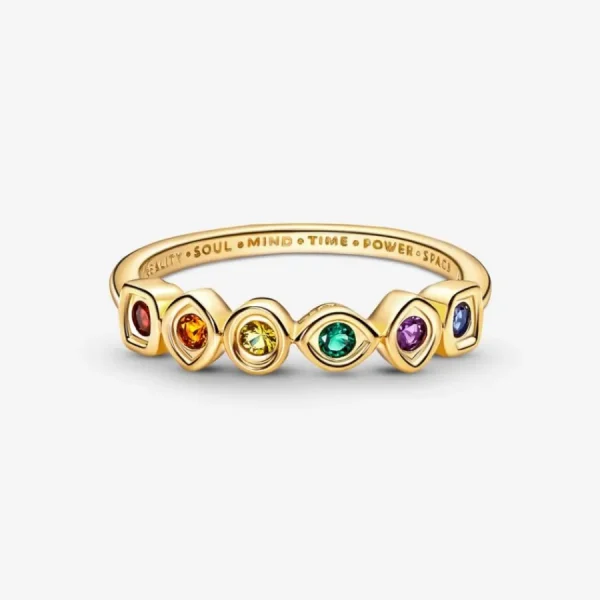 Ringe*Pandora Marvel 160779C01 Ring The Avengers Infinity Steine 14k Vergoldet