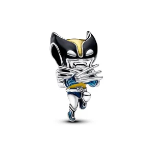 Anhänger*Pandora Marvel Charm Wolverine Emaille Sterling-Silber 793359C01