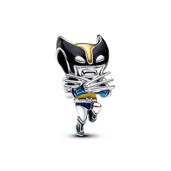 Anhänger*Pandora Marvel Charm Wolverine Emaille Sterling-Silber 793359C01