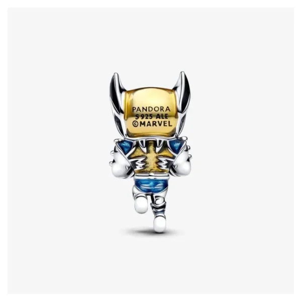 Anhänger*Pandora Marvel Charm Wolverine Emaille Sterling-Silber 793359C01