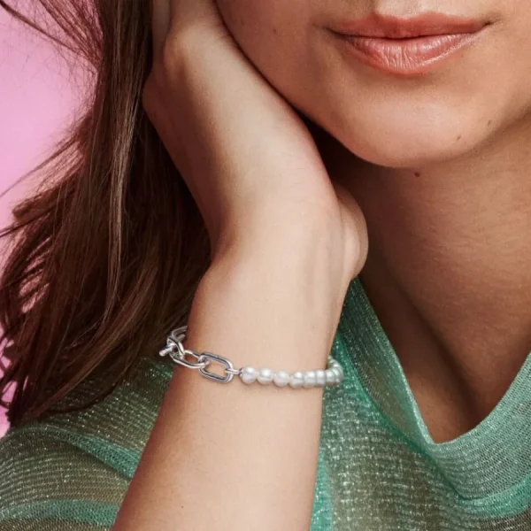 Armbänder & Armreife*Pandora Me 599694C01 Armband Damen Süßwasserzuchtperlen Sterling-Silber