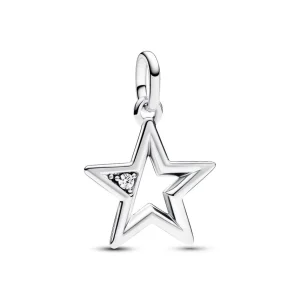 Anhänger*Pandora Me 793032C01 Charm-Medaillon Damen Funkelnder Stern Zirkonia Silber