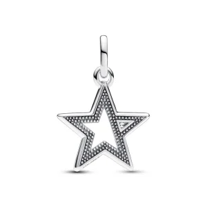 Anhänger*Pandora Me 793032C01 Charm-Medaillon Damen Funkelnder Stern Zirkonia Silber