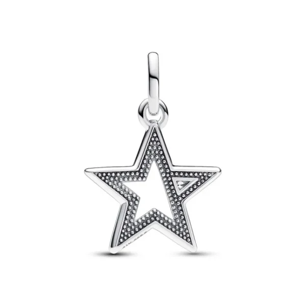 Anhänger*Pandora Me 793032C01 Charm-Medaillon Damen Funkelnder Stern Zirkonia Silber