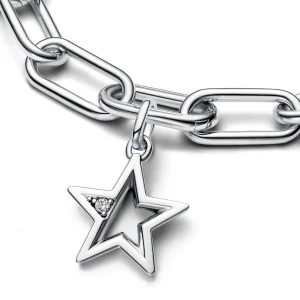 Anhänger*Pandora Me 793032C01 Charm-Medaillon Damen Funkelnder Stern Zirkonia Silber