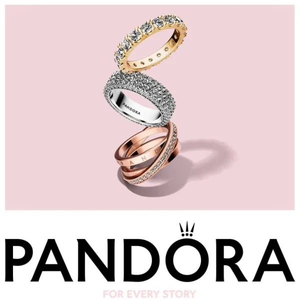Anhänger*Pandora Me 763034C01 Charm-Medaillon Herz Vierblättriges Kleeblatt Vergoldet