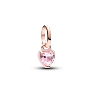 Anhänger*Pandora Me 783042C01 Mini-Charm-Anhänger Rosafarbenes Chakra-Herz Rosévergoldet