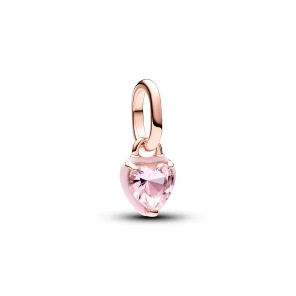 Anhänger*Pandora Me 783042C01 Mini-Charm-Anhänger Rosafarbenes Chakra-Herz Rosévergoldet