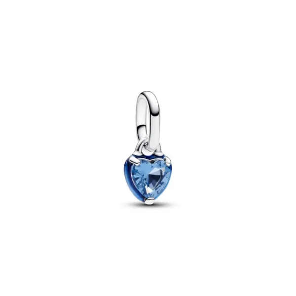 Anhänger*Pandora Me 793042C02 Mini-Charm-Anhänger Damen Blaues Chakra-Herz Sterlingsilber