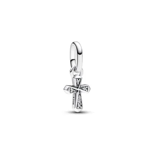Anhänger*Pandora Me 793044C01 Mini-Charm-Anhänger Damen Funkelndes Kreuz Zirkonia Silber
