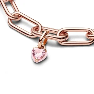 Anhänger*Pandora Me 783042C01 Mini-Charm-Anhänger Rosafarbenes Chakra-Herz Rosévergoldet