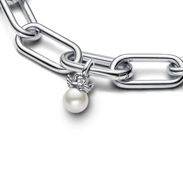Anhänger*Pandora Me 793108C01 Mini-Charm-Anhänger Damen Amor Süßwasserzuchtperle Silber