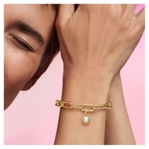 Anhänger*Pandora Me 763035C01 Mini-Charm-Anhänger Süßwasserzuchtperle Sonne Vergoldet
