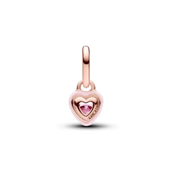 Anhänger*Pandora Me 783042C01 Mini-Charm-Anhänger Rosafarbenes Chakra-Herz Rosévergoldet
