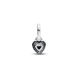 Anhänger*Pandora Me 793042C01 Mini-Charm-Anhänger Schwarzes Chakra Herz Kristall Silber