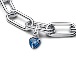 Anhänger*Pandora Me 793042C02 Mini-Charm-Anhänger Damen Blaues Chakra-Herz Sterlingsilber