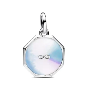Anhänger*Pandora Me Charm-Medaillon Unendlichkeitszeichen Herz Silber 793367C01