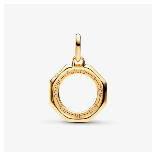 Anhänger*Pandora Me Charm-Medaillon Regenbogen Kristalle Vergoldet 763368C01