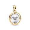 Anhänger*Pandora Me Medaillon-Charm Biene Zirkonia Sterling-Silber Vergoldet 763417C01